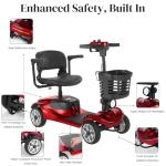 MobiCyc MS08 Compact 4-Wheel Scooter for Seniors