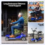 VERPAL Foldable 4-Wheel Electric Mobility Scooter