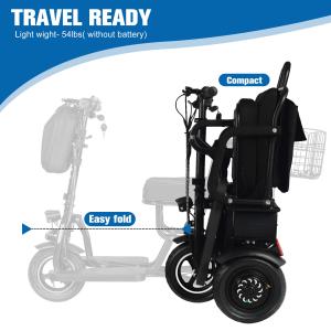 700W Portable Folding 3-Wheel Electric Scooter