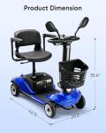 VERPAL Foldable 4-Wheel Electric Mobility Scooter