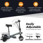 Compact 3-Wheeled Electric Scooter - 9.3 MPH Speed