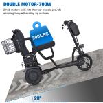 700W Portable Folding 3-Wheel Electric Scooter