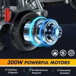 Compact 3-Wheeled Electric Scooter - 9.3 MPH Speed