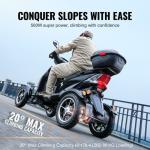 Heavy Duty 4-Wheel Scooter, 40 Mile Range