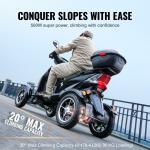 VEVOR 4-Wheel Heavy Duty Mobility Scooter 40 Miles