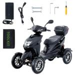 Heavy Duty 4-Wheel Scooter, 40 Mile Range