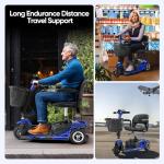 Folding 3-Wheel Electric Mobility Scooter for Adults