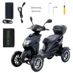 Heavy Duty 4-Wheel Mobility Scooter, 31/40 Mile Range