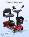 VERPAL Foldable Heavy-Duty Electric Scooter for Adults