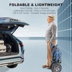 ByteTecpeak D04 Foldable Electric Wheelchair with 500W Motor