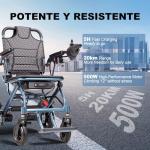 ByteTecpeak D04 Foldable Electric Wheelchair with 500W Motor