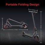LOFIR 8.5" Aluminum Alloy Folding Electric Scooter Connectivity App Legal for Road Including Lock Function Load, 30Km Autonomy, Battery 387Wh, Maximum Load 120kg, Black