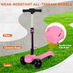 Kid's 24V Pink Electric Scooter with Bluetooth & Lights