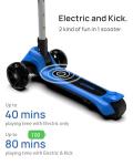 Kids Electric Scooter with LED Wheels, Blue