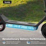 iScooter Electric Scooter, 350W Motor i8/i8L Electric Scooters Adult with Cuise Control, 20-30KM Range, 8.5Inch Tires, 3 Speed Mode, Double Braking System Fast E Scooter for Adults and Teens