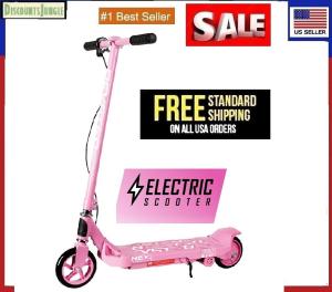 Pink 2-in-1 Electric Kick Scooter for Kids