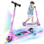 Pink Electric Scooter for Kids Ages 6-12