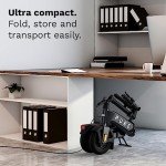 Pure Flex Electric Scooter Adult, Ultimate Riding Position, 24.8mi (40KM) Long Range, 500W Motor, Lightweight Foldable Electric Scooters, E Scooter with 10'' Tubeless Tyres and Indicators
