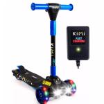 KIMI Kids Blue Electric Scooter with Light-Up Wheels