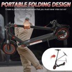 LOFIR 8.5" Aluminum Alloy Folding Electric Scooter Connectivity App Legal for Road Including Lock Function Load, 30Km Autonomy, Battery 387Wh, Maximum Load 120kg, Black