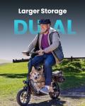 Gyroor Adult Electric Scooter with Large Basket