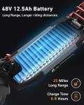 800W Electric Scooter for Adults - 28 MPH, 25 Mile Range