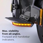 Pure Flex Electric Scooter Adult, Ultimate Riding Position, 24.8mi (40KM) Long Range, 500W Motor, Lightweight Foldable Electric Scooters, E Scooter with 10'' Tubeless Tyres and Indicators
