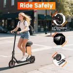 Folding Electric Scooter with Seat - 21 Mile Range