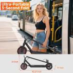 Folding Electric Scooter with Seat - 21 Mile Range