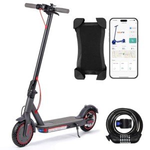 Folding electric scooter for adults, 10.4Ah class A battery, range 25~35Km, APP connection Donate lock and phone holder