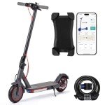 Folding electric scooter for adults, 10.4Ah class A battery, range 25~35Km, APP connection Donate lock and phone holder