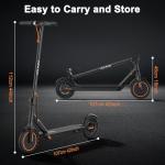 VOLPAM Folding Electric Scooter, 350W/500W, 8.5"-10" Tires