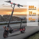 800W Electric Scooter for Adults with 10" Fat Tires