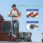 RCB R19 Electric Scooter Adult,Long-Range E-Scooter,Max 25km/h,Comfortable Shock Absorption,APP Connectivity,Foldable, Safe Braking System,LED Display, for Adults and Teenagers!
