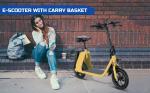 Foldable Electric Scooter with Seat and Basket