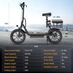 LADPED LPBS Foldable Electric Scooter with Seat