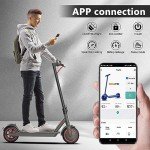 Folding electric scooter for adults, 10.4Ah class A battery, range 25~35Km, APP connection Donate lock and phone holder