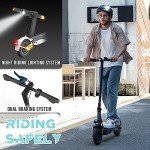 RCB R19 Electric Scooter Adult,Long-Range E-Scooter,Max 25km/h,Comfortable Shock Absorption,APP Connectivity,Foldable, Safe Braking System,LED Display, for Adults and Teenagers!