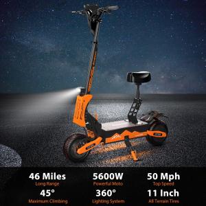 Powerful 5600W Folding Electric Scooter for Adults