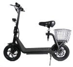 Electric Scooter Adult, E Scooter Long Range, Max Speed 25km/h, 350W Motor, Triple Braking System, Foldable and Portable
