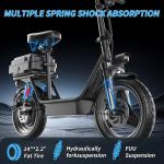 650W Electric Scooter with Seat - 25MPH Speed