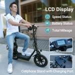 Upgraded Electric Scooter with Seat and Suspension