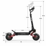 6000W Dual Motor Folding Electric Scooter 11" Tire