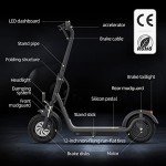 Electric Scooter Adult, Foldable All Terrain Scooter with 12 Inch Solid Tires, Powerful Range and Long Battery Life, Triple Brake Protection, 3 Speed Modes