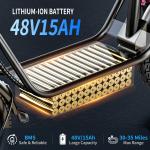 650W Electric Scooter with Seat - 25MPH Speed