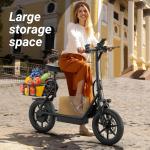 Upgraded Electric Scooter with Seat and Suspension