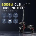 6000W Dual Motor Folding Electric Scooter 11" Tire