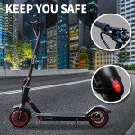 LuvTour Electric Scooter Adult, ES-S3 PRO E Scooters Max. 40km Range, Foldable Electric Scooters with APP, Double Braking System (8.5 inch Solid Tire,15-20km,Black)