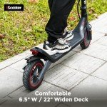 iScooter Electric Scooter, i8L Electric Scooters Adult with Cuise Control, 30KM Long Range, 350W Motor,3 Speed Mode, Double Braking System Fast E Scooter for Adults and Teens