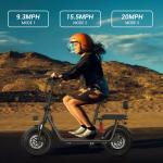 Folding Electric Scooter with Seat and Basket